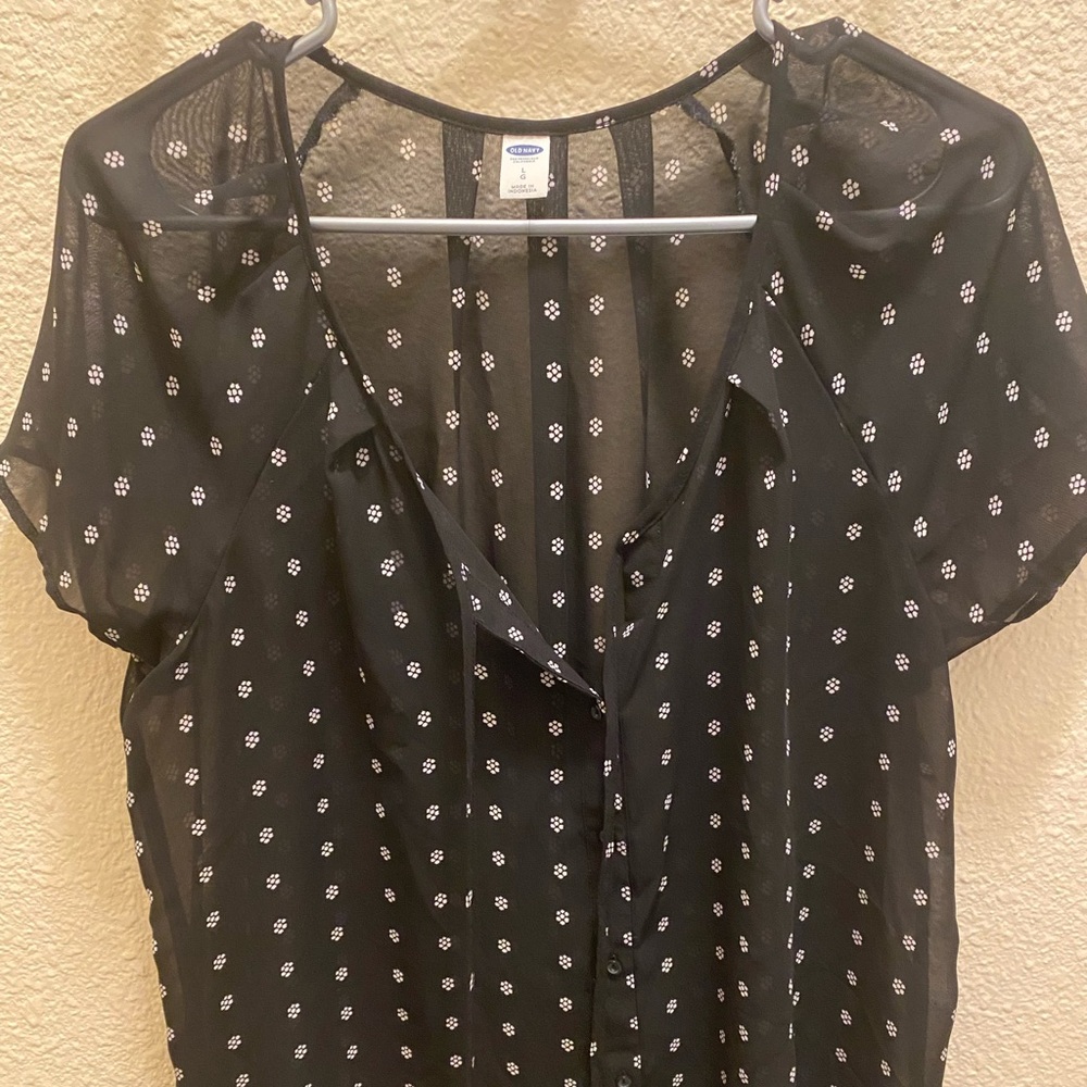 Short sleeve bohemian style blouse